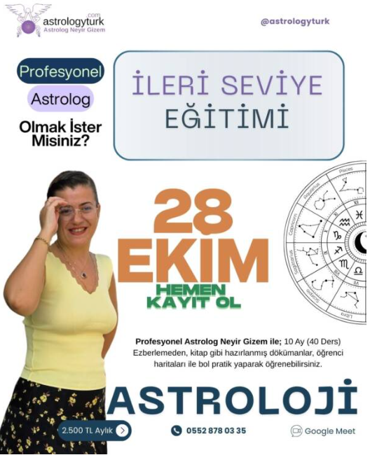 Astroloji Eğitimi İleri Seviye 2025 – 2026 Dönemi
