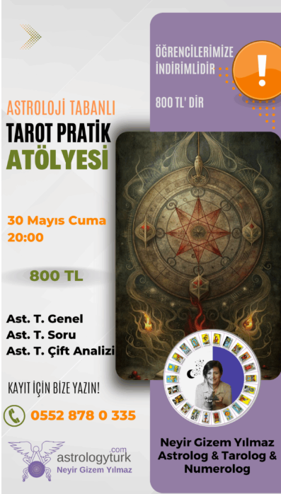 Astroloji Tabanlı Tarot Atölyesi (30 Mayıs 2025)