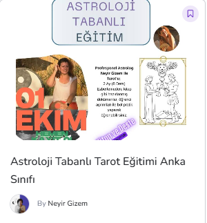 Astroloji Tabanlı Tarot Eğitimi Anka Sınıfı